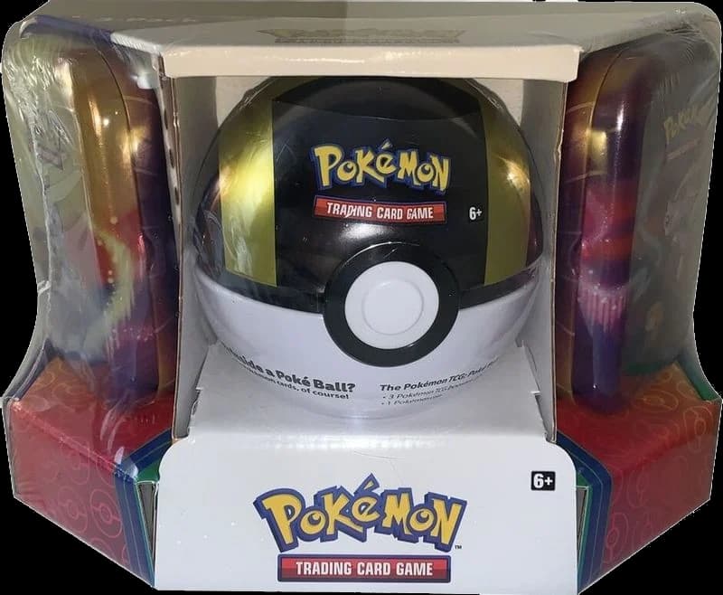 Pokemon - Poke Ball Tin + 2 Kanto Power Mini Tins - Ultra Ball