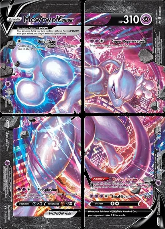 Mewtwo V-UNION [Set of 4]