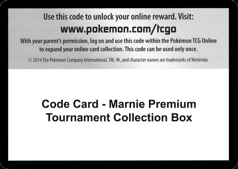 Code Card - Marnie Premium Tournament Collection Box