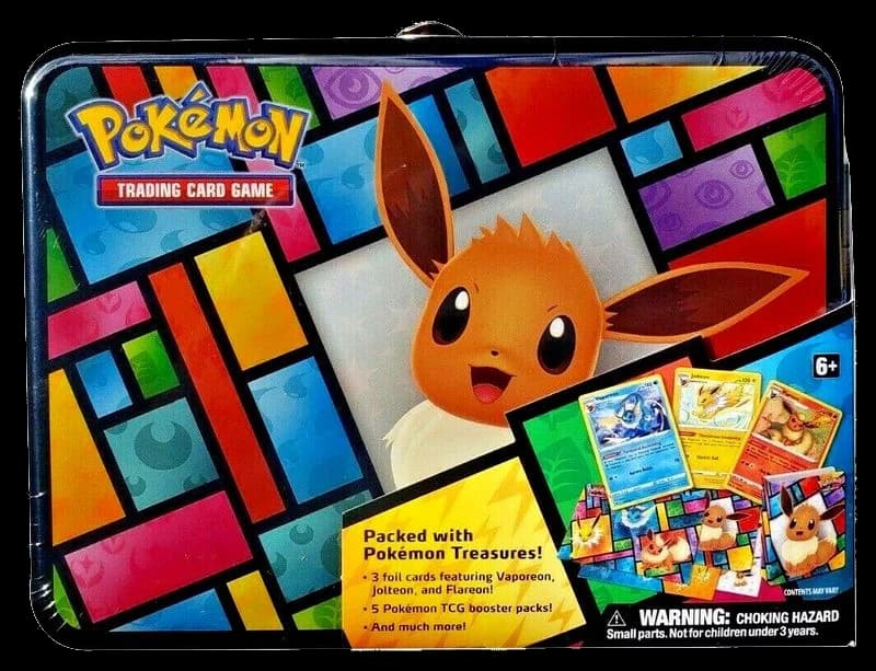 Eevee Pokemon Treasure Chest Tin