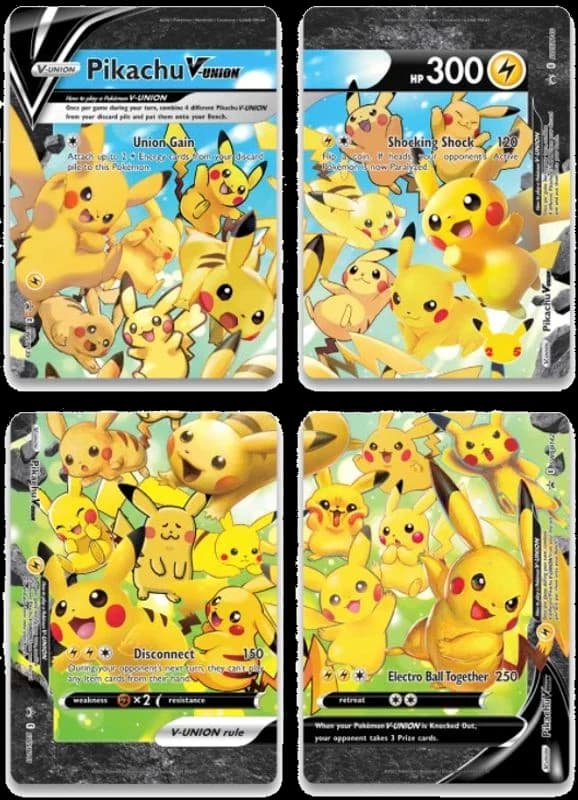 Pikachu V-Union [Set of 4]