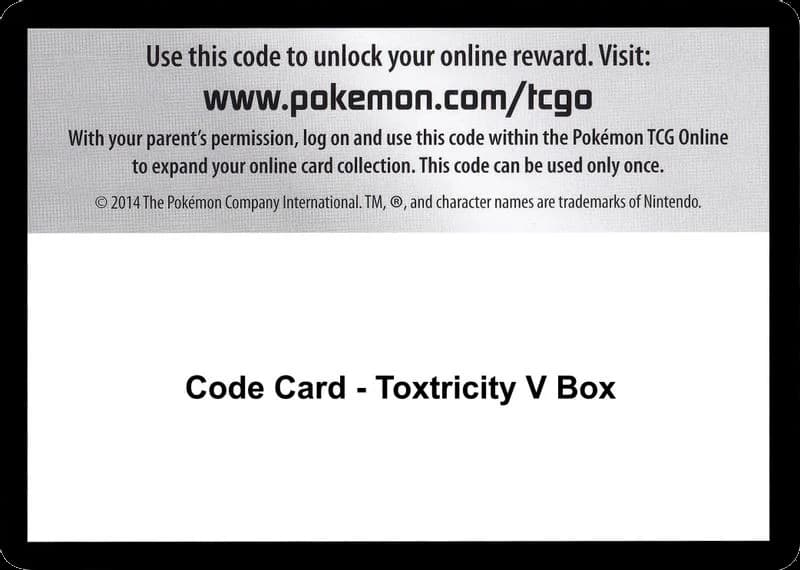 Code Card - Toxtricity V Box