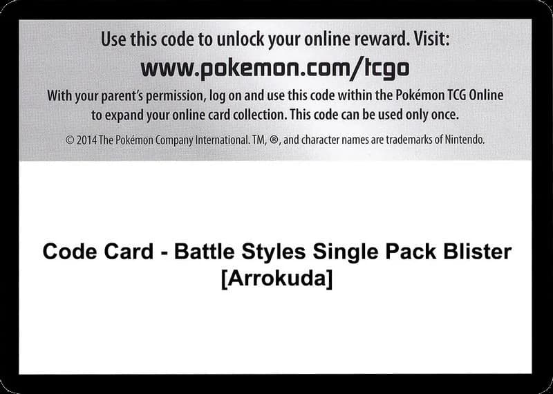 Code Card - Battle Styles Single Pack Blister [Arrokuda]