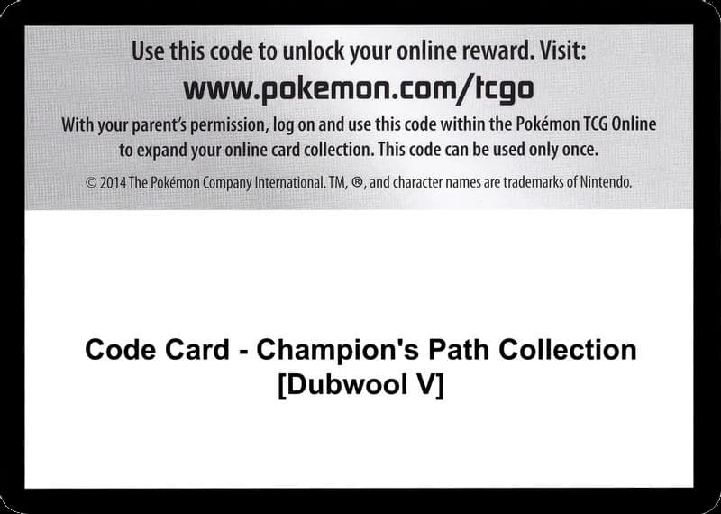 Code Card - Champion's Path Collection [Dubwool V]