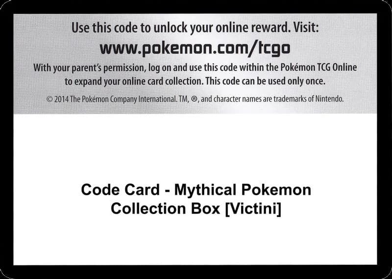 Code Card - Mythical Pokemon Collection Box [Victini]