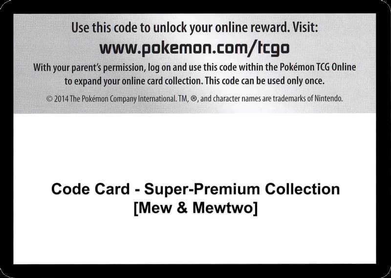 Code Card - Super-Premium Collection [Mew & Mewtwo]