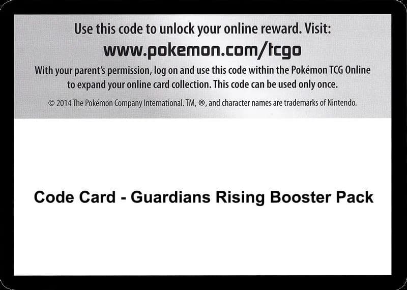 Code Card - Guardians Rising Booster Pack