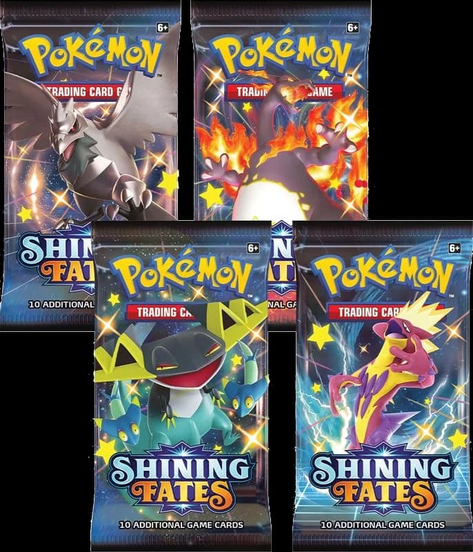 Shining Fates Booster Pack Art Bundle [Set of 4]