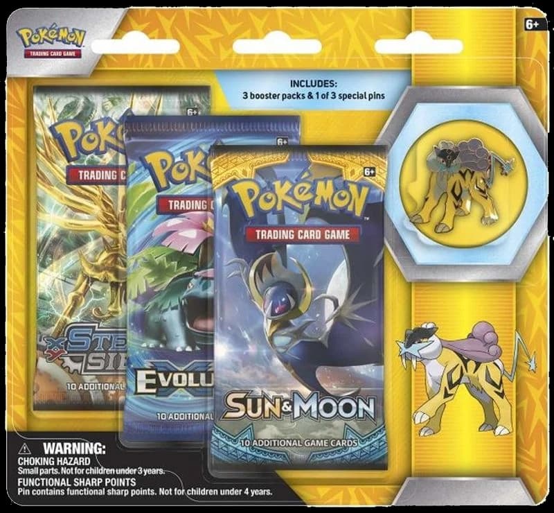 Legendary Beasts Collector Pin 3 Pack Blister [Raikou]