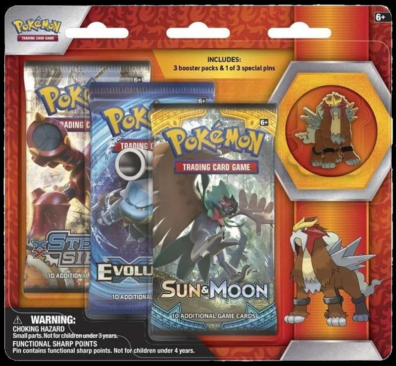 Legendary Beasts Collector Pin 3 Pack Blister [Entei]
