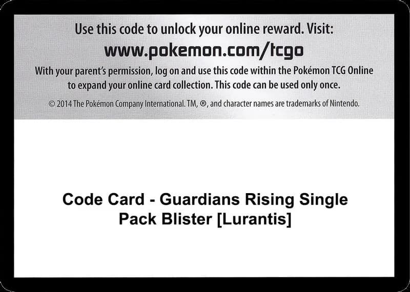 Code Card - Guardians Rising Single Pack Blister [Lurantis]