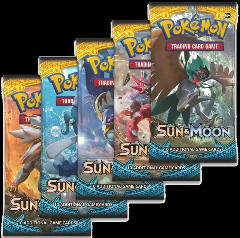 Sun & Moon Booster Pack Art Bundle [Set of 5]