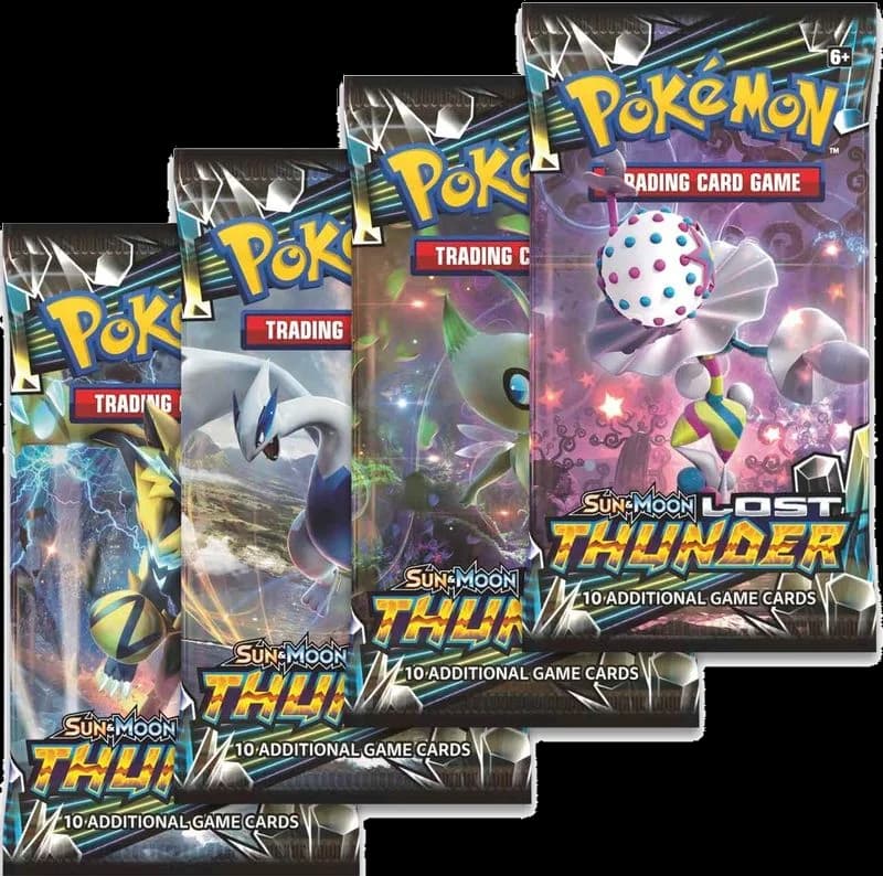 Lost Thunder Booster Pack Art Bundle [Set of 4]