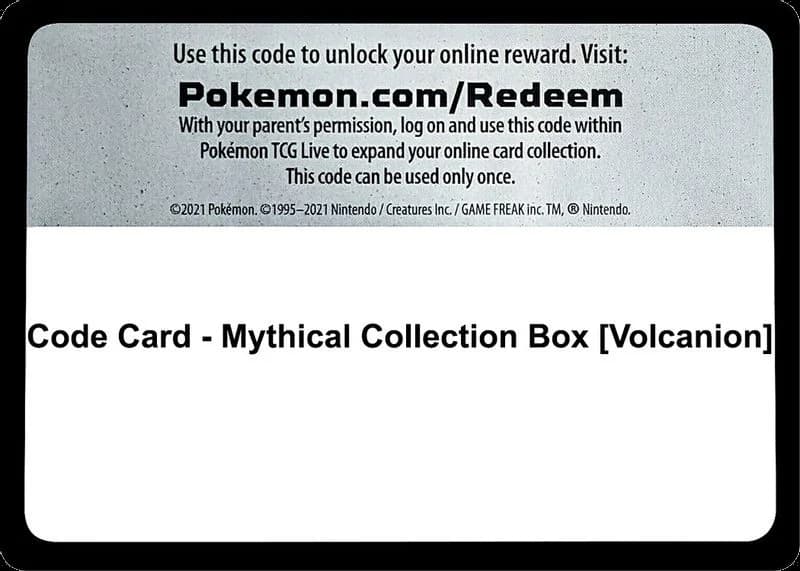 Code Card - Mythical Collection Box [Volcanion]
