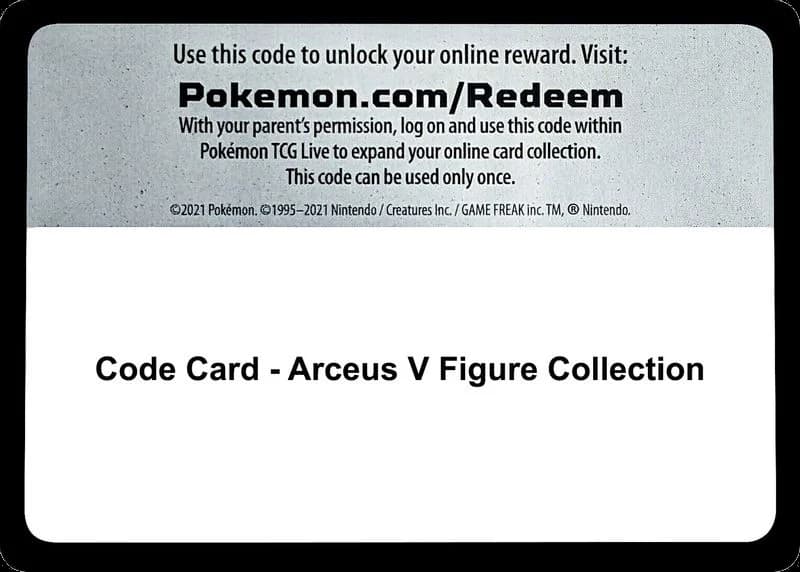Code Card - Arceus V Figure Collection