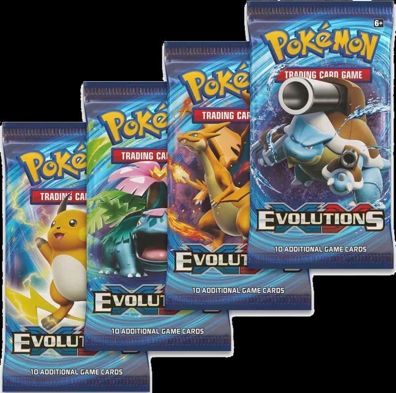 Evolutions Booster Pack Art Bundle [Set of 4]
