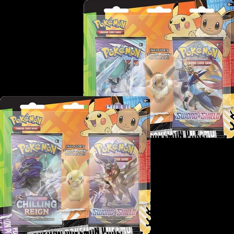 Pokemon TCG: Back to School Eraser Blister [Set of 2]