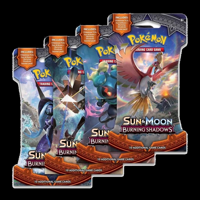Burning Shadows Sleeved Booster Pack Art Bundle [Set of 4]