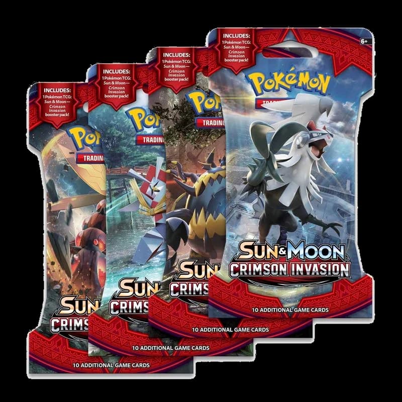 Crimson Invasion Sleeved Booster Pack Art Bundle [Set of 4]