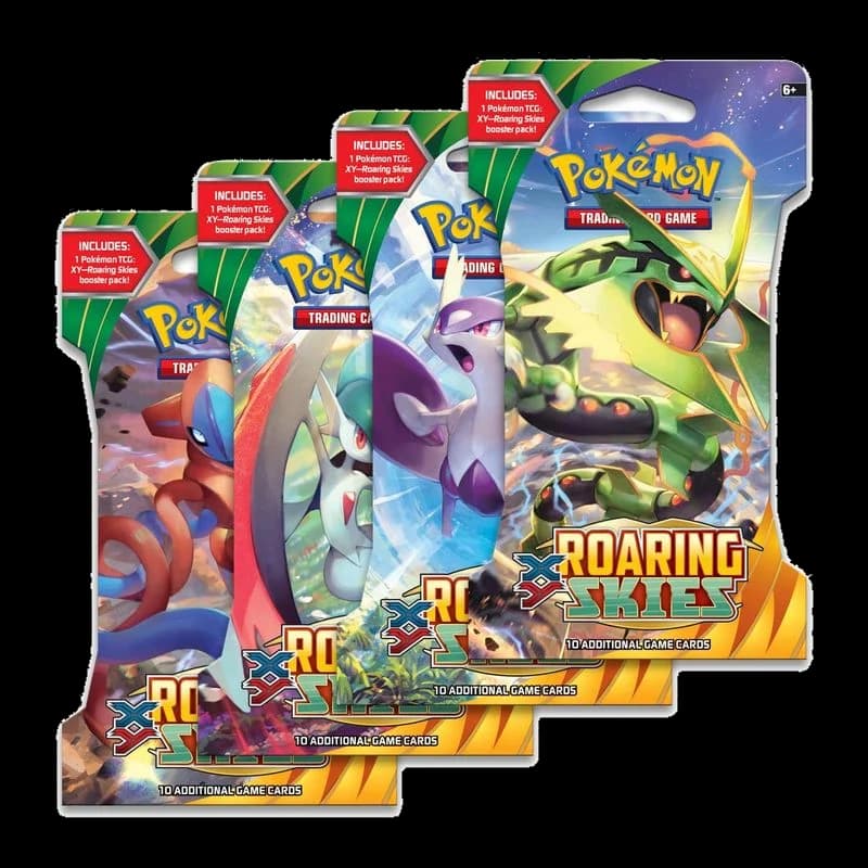 Roaring Skies Sleeved Booster Pack Art Bundle [Set of 4]