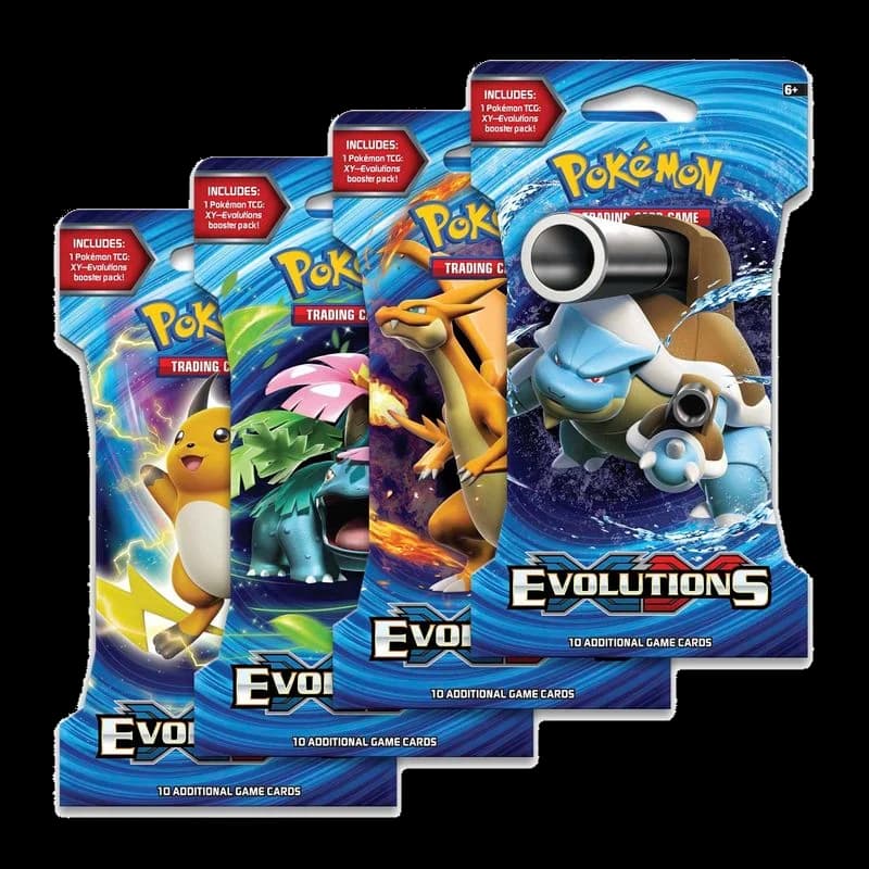 Evolutions Sleeved Booster Pack Art Bundle [Set of 4]