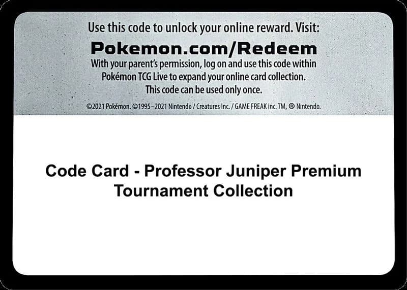 Code Card - Professor Juniper Premium Tournament Collection