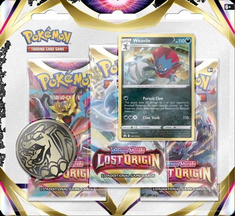 Lost Origin 3 Pack Blister [Weavile]