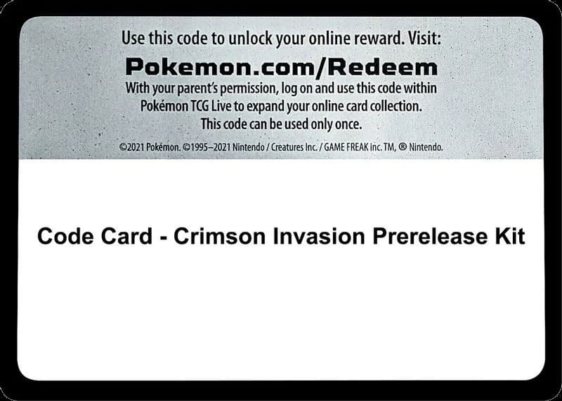 Code Card - Crimson Invasion Prerelease Kit