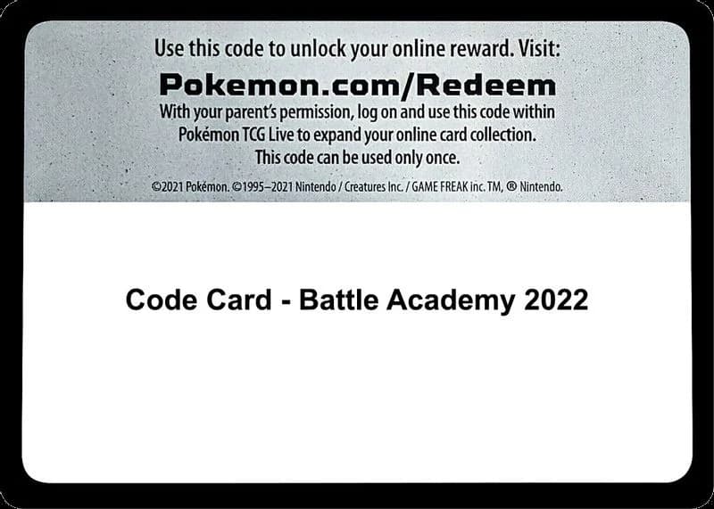 Code Card - Battle Academy 2022