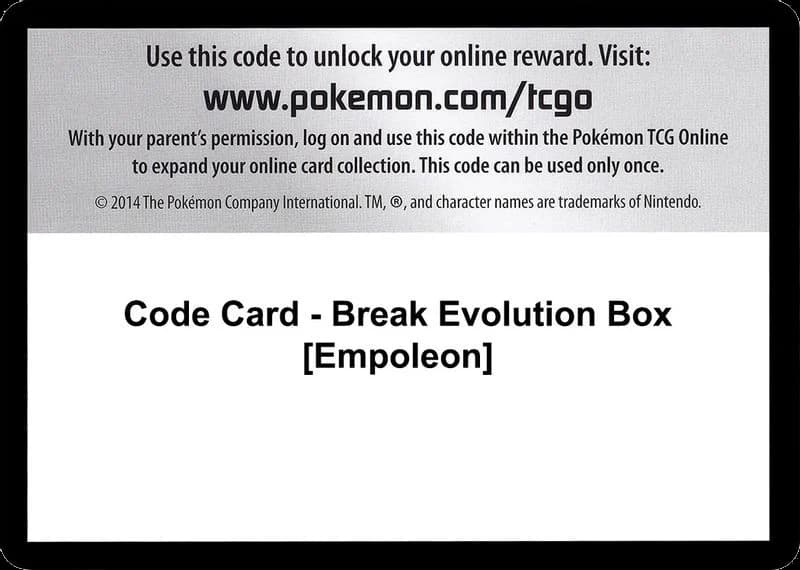 Code Card - Break Evolution Box [Empoleon]