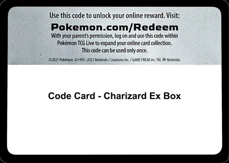Code Card - Charizard Ex Box