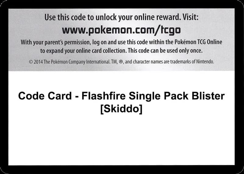 Code Card - Flashfire Single Pack Blister [Skiddo]