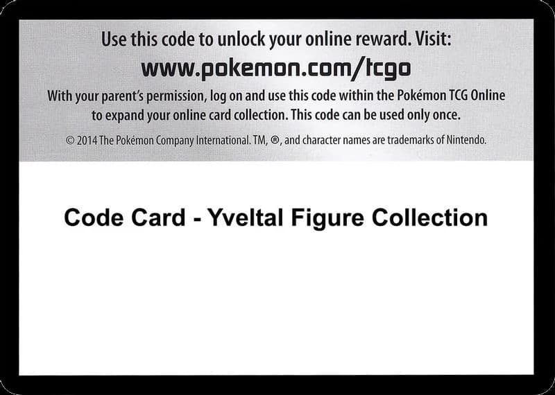 Code Card - Yveltal Figure Collection