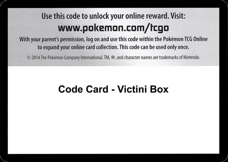 Code Card - Victini Box