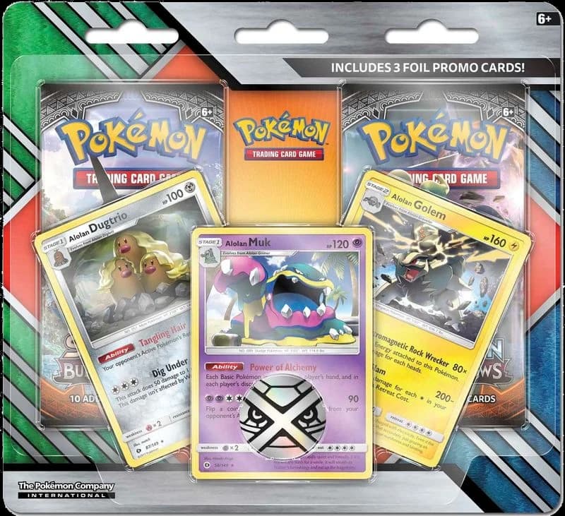 Enhanced 2-Pack Blister Pack [Alolan Dugtrio, Alolan Muk, & Alolan Golem]