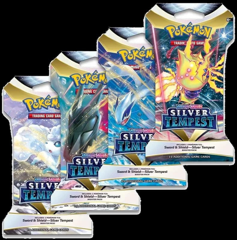 Silver Tempest Sleeved Booster Pack Art Bundle [Set of 4]