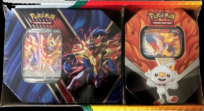 Legends of Galar Tin + Galar Partners Tin 2-pack [Zamazenta V/Cinderace V] (Retail Exclusive)
