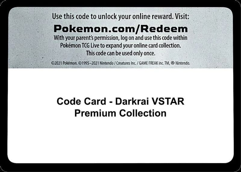 Code Card - Darkrai VSTAR Premium Collection
