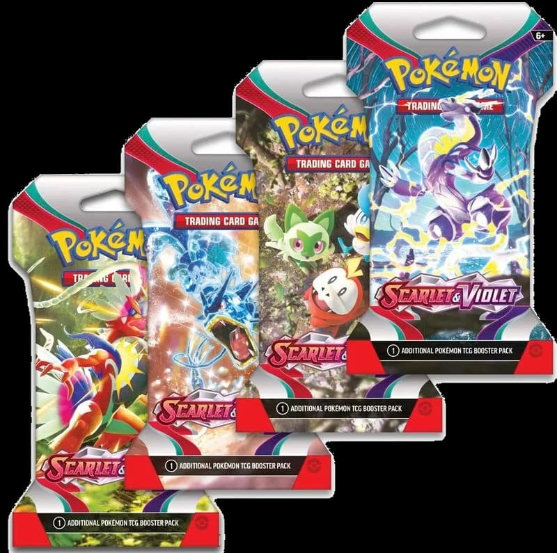 Scarlet & Violet Sleeved Booster Pack Art Bundle [Set of 4]