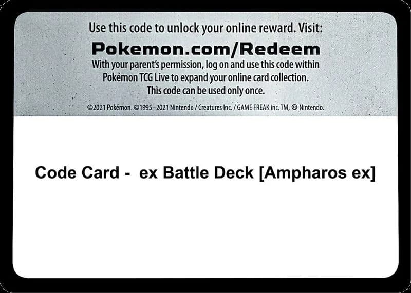 Code Card - ex Battle Deck [Ampharos ex]