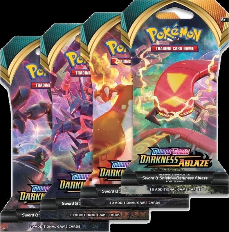 Darkness Ablaze Sleeved Booster Pack Art Bundle [Set of 4]