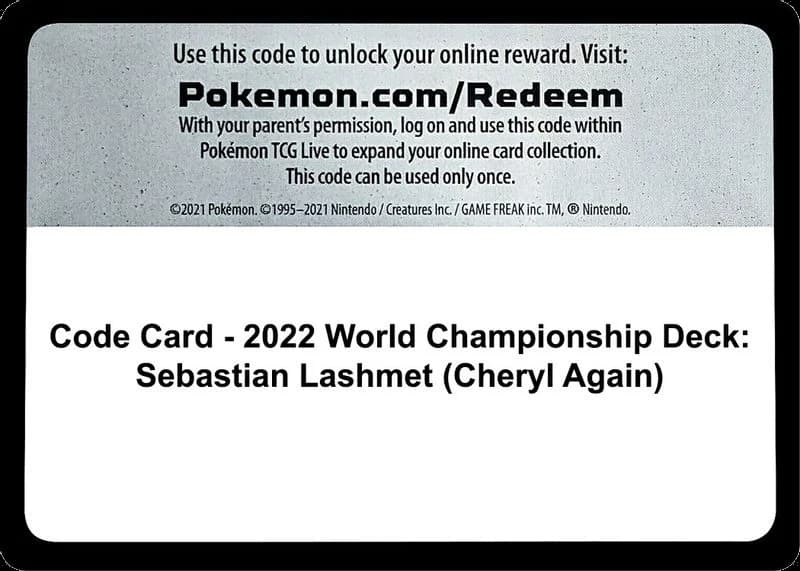Code Card - 2022 World Championship Deck: Sebastian Lashmet (Cheryl Again)