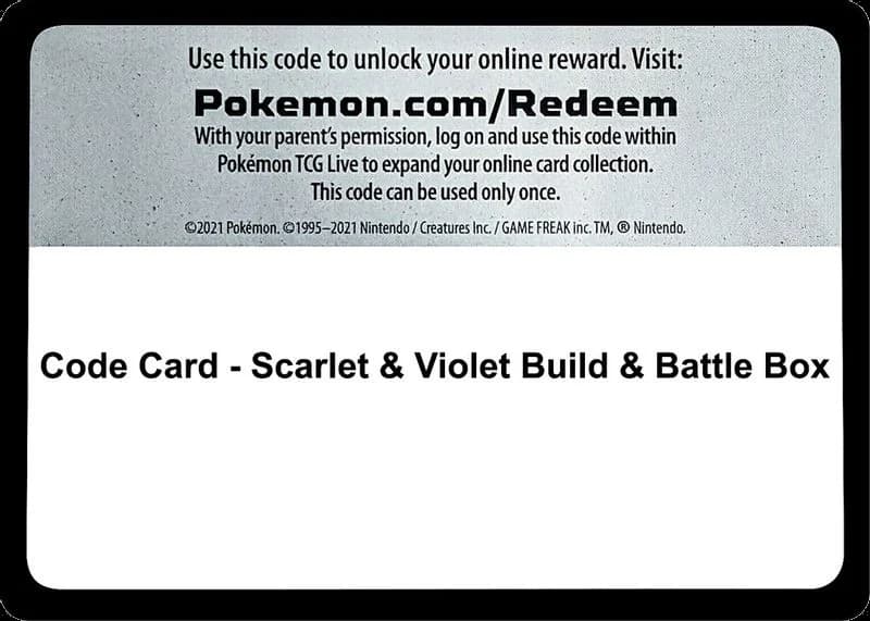 Code Card - Scarlet & Violet Build & Battle Box