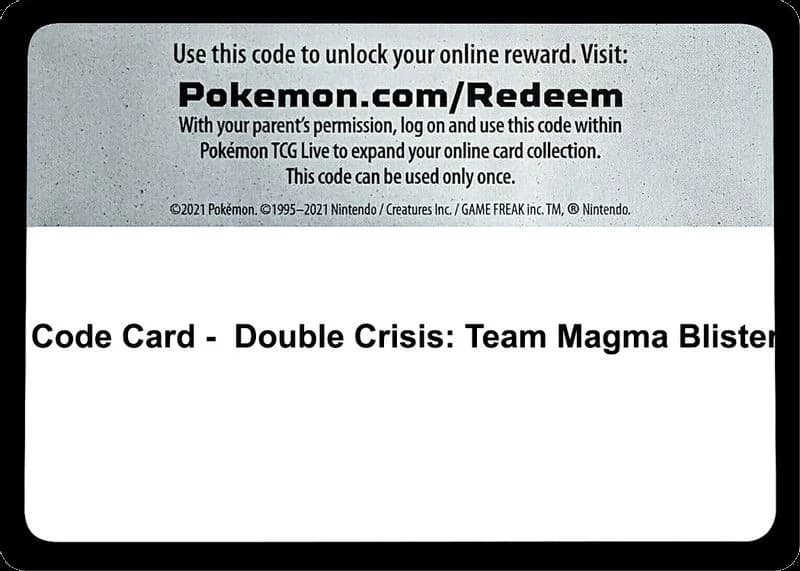 Code Card - Double Crisis: Team Magma Blister