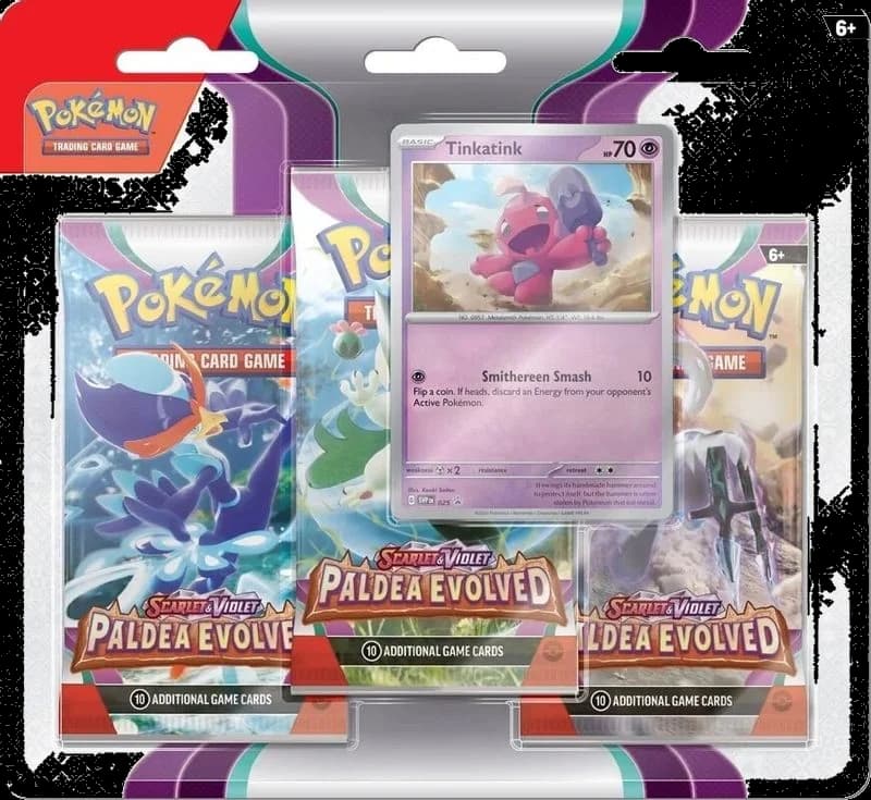Paldea Evolved 3 Pack Blister [Tinkatink]