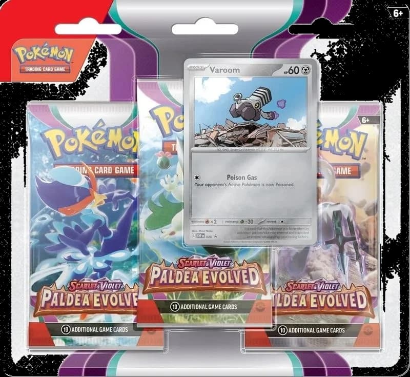 Paldea Evolved 3 Pack Blister [Varoom]