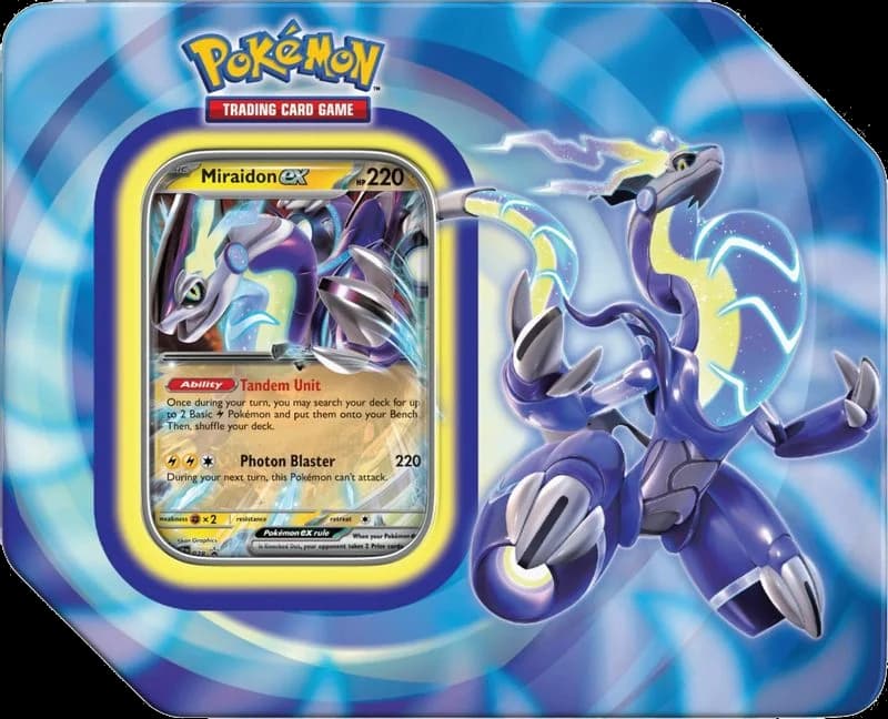 Paldea Legends Tin [Miraidon ex] (International Version)