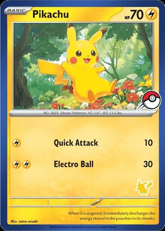 Pikachu (Blue Border)