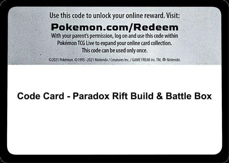 Code Card - Paradox Rift Build & Battle Box