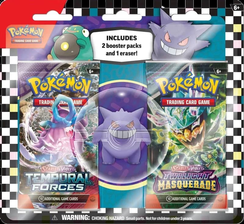 Pokemon TCG: Back to School Eraser Blister 2024 [Gengar]